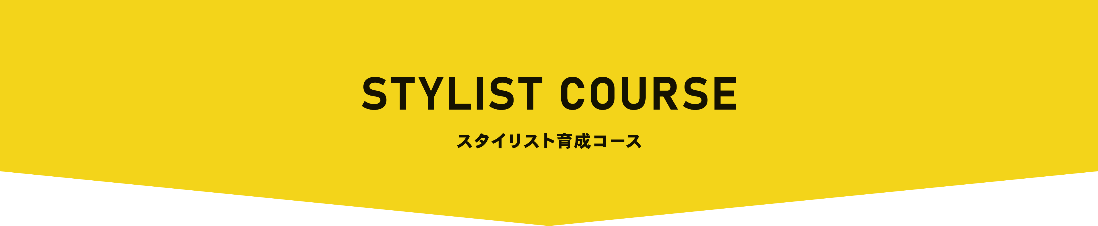 STYLIST COURSE　スタイリスト育成コース